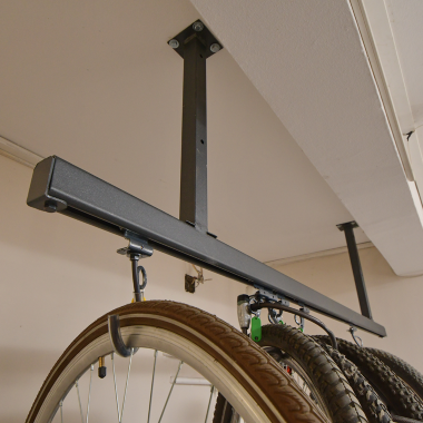 Wall and ceiling bike racks